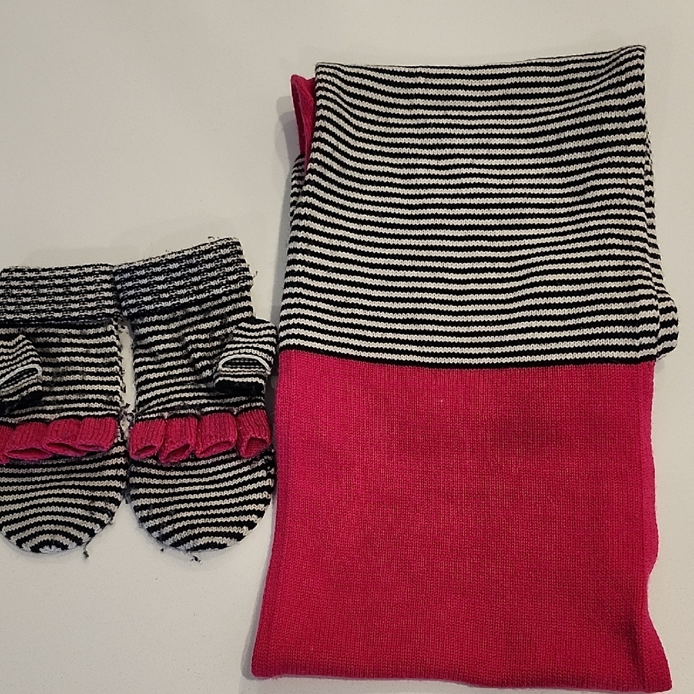 Kate♠️Spade Infinity Scarf & Mitten Set